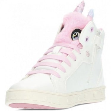 Botines para niña de GEOX j468wa j skylin WHITE