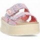 Sandalias para mujer HEYDUDE Delray Slide Surf Baja 43210 BLUE_PINK_MULTI