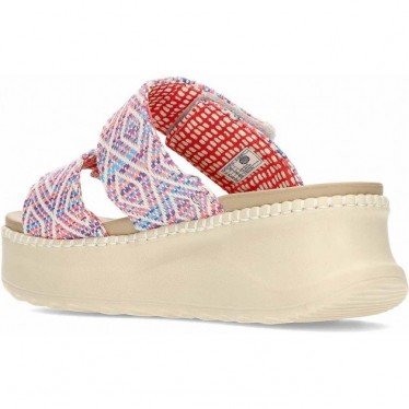 Sandalias para mujer HEYDUDE Delray Slide Surf Baja 43210 BLUE_PINK_MULTI