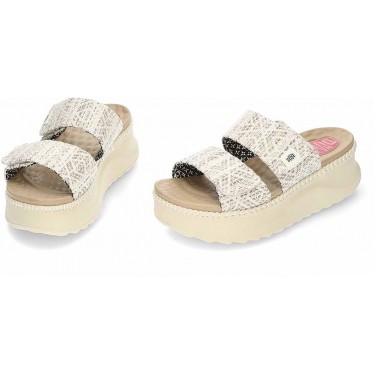 Sandalias para mujer HEYDUDE Delray Slide Surf Baja 43210 TAN_MULTI