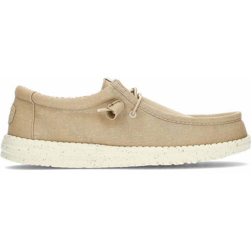 Mocasín con cordones elásticos HEYDUDE Stretch Canvas HD40700 TAN