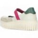 Bailarinas para mujer con plataforma ART Brighton 1515 CREAM_FUXIA