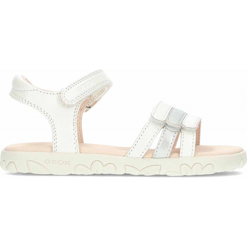 Sandalias para niña GEOX Haiti J458ZD WHITE_SILVER