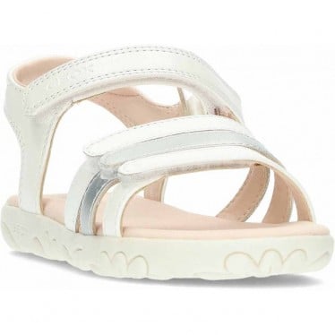 Sandalias para niña GEOX Haiti J458ZD WHITE_SILVER