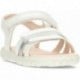 Sandalias para niña GEOX Haiti J458ZD WHITE_SILVER