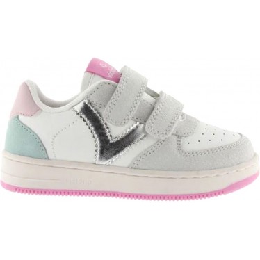 Deportiva para chica Victoria 1124124 Serraje Craquelado ROSA