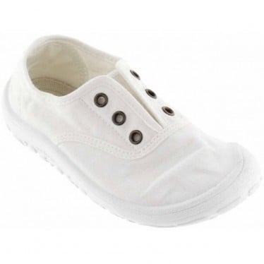Zapatillas para niña VICTORIA Barefoot respetuosas 1370110 BLANCO