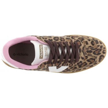 Deportiva para mujer Victoria 1126205 Serraje Estampado LEOPARDO