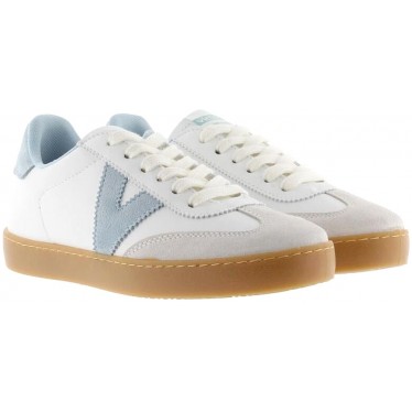 Zapatillas de mujer VICTORIA Berlin Cliclista 1126206 CELESTE
