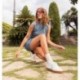 Zapatillas de mujer VICTORIA Berlin Cliclista 1126206 CELESTE