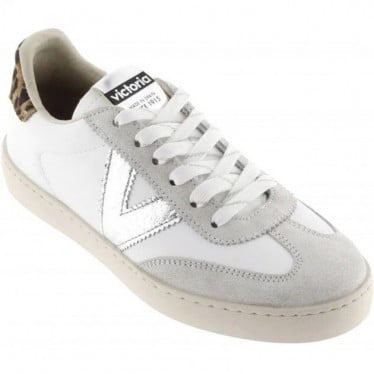 Sneakers para mujer Victoria 1126209 Berlin Leopardo PLATA