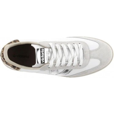 Sneakers para mujer Victoria 1126209 Berlin Leopardo PLATA