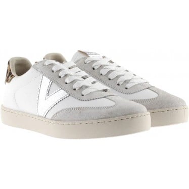 Sneakers para mujer Victoria 1126209 Berlin Leopardo PLATA