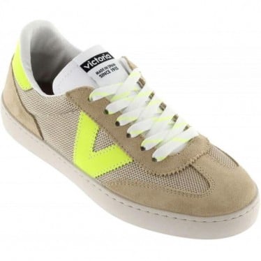 Deportiva para mujer Victoria 1126211 Berlin Serraje BEIGE