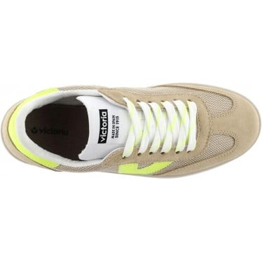 Deportiva para mujer Victoria 1126211 Berlin Serraje BEIGE