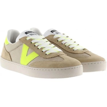 Deportiva para mujer Victoria 1126211 Berlin Serraje BEIGE