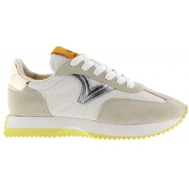 Sneakers para mujer Victoria 1134112 Cosmos Nylon Metal BEIGE
