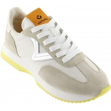 Sneakers para mujer Victoria 1134112 Cosmos Nylon Metal BEIGE