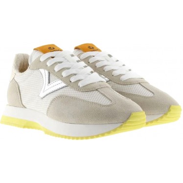 Sneakers para mujer Victoria 1134112 Cosmos Nylon Metal BEIGE