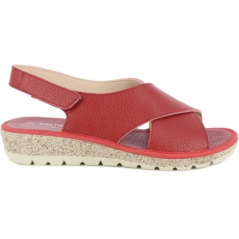 SANDALIAS DOCTOR CUTILLAS 35310 CROSS ROJO