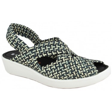 Sandalias Doctor Cutillas 13408 Trenzado elástico NEGRO