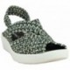 Sandalias Doctor Cutillas 13408 Trenzado elástico NEGRO