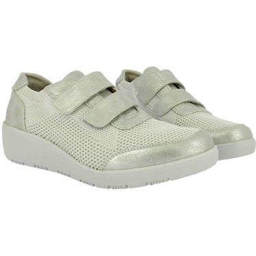 Deportivas Doctor Cutillas 40103 Malla elástica PLATA