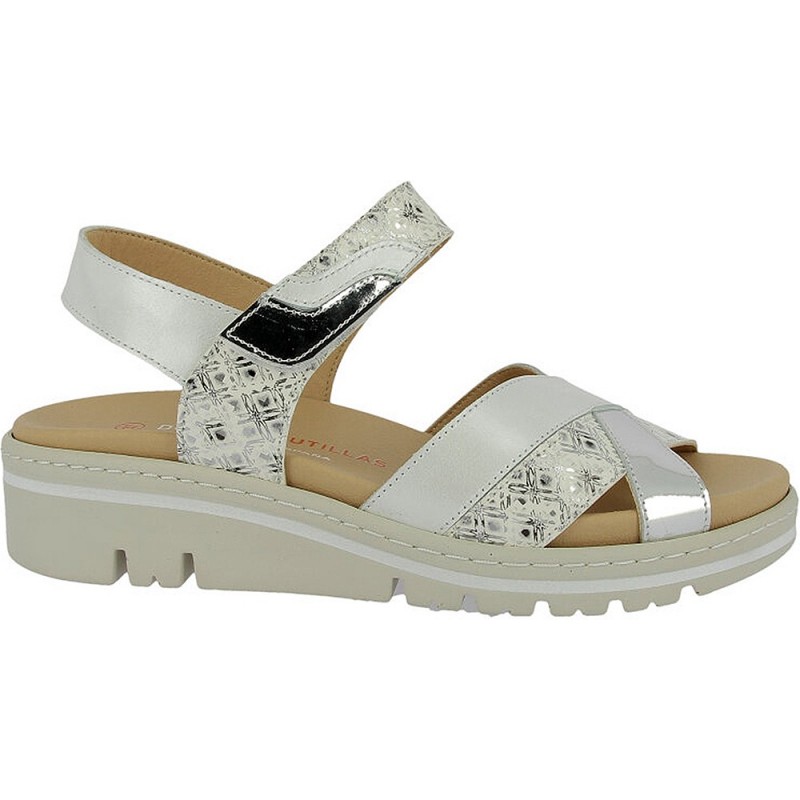 Sandalias Doctor Cutillas 36142 Autoadherente BLANCO