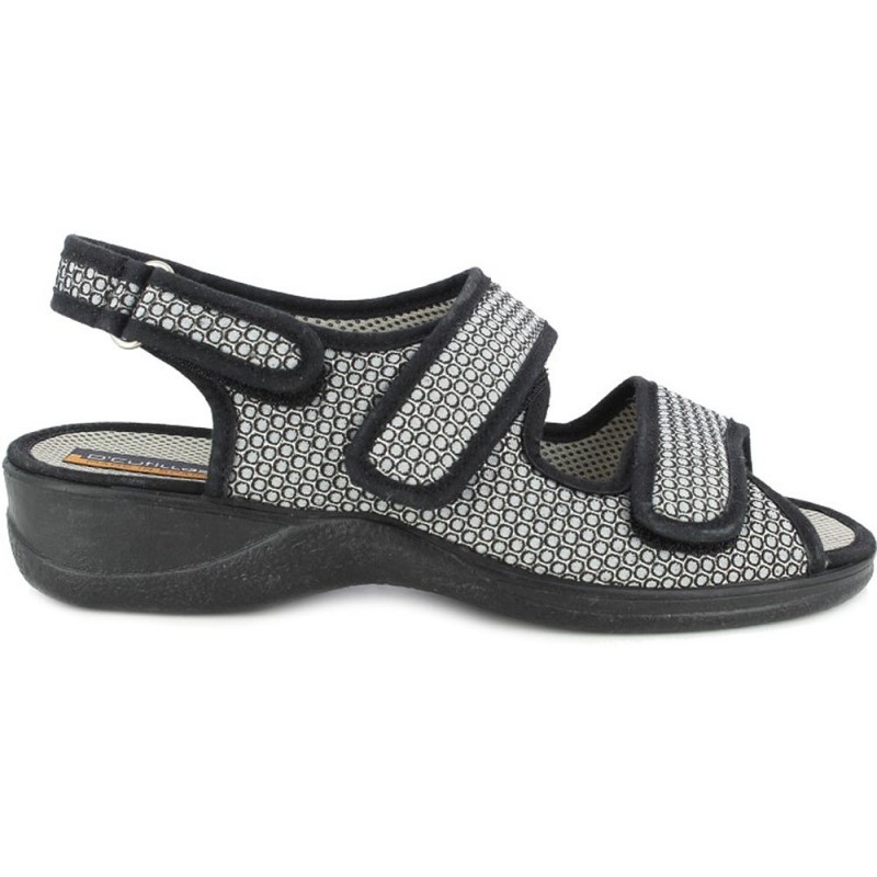 Sandalias Doctor Cutillas 21783 Autoadherente NEGRO