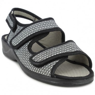 Sandalias Doctor Cutillas 21783 Autoadherente NEGRO