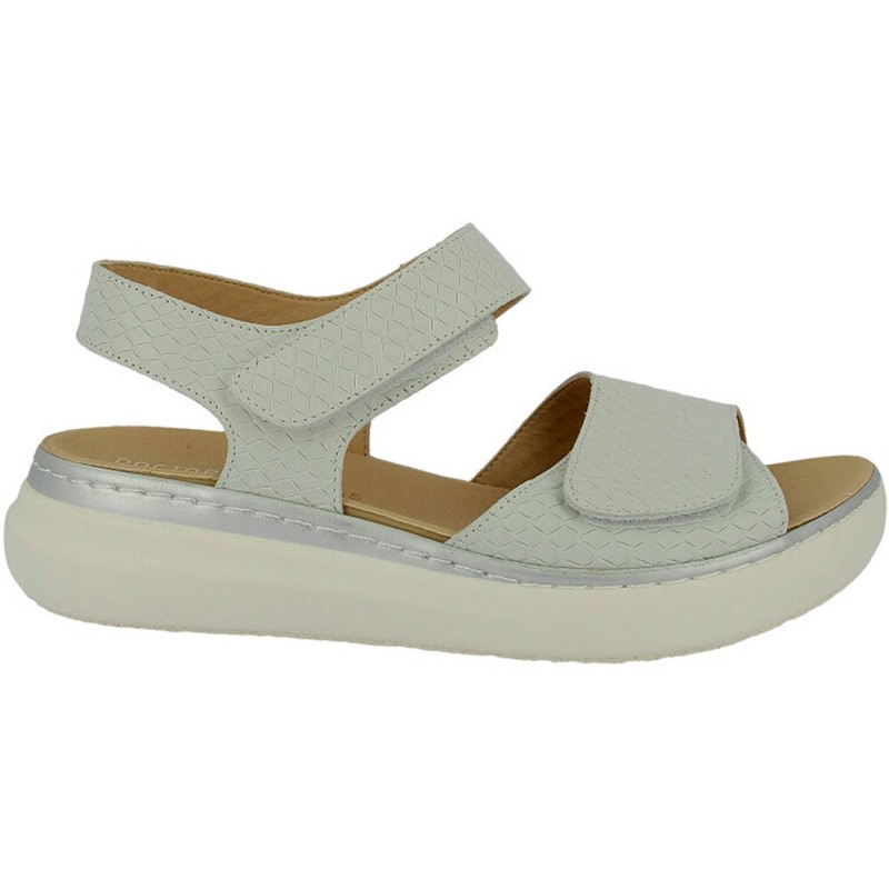 Sandalias Doctor Cutillas 46012 Estampado Serpiente BLANCO