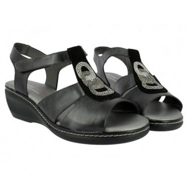 Sandalia Doctor Cutillas 32159 Perlada NEGRO