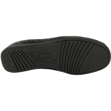 Mocasines para mujer Doctor Cutillas 53577 Print metalizado NEGRO