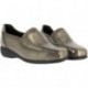 Mocasines para mujer Doctor Cutillas 53577 Print metalizado ANTRACITA