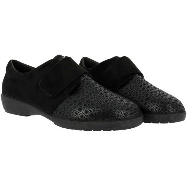 Deportiva para mujer Doctor Cutillas 41617 Autoadherente NEGRO