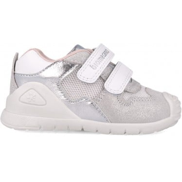 Deportivas para chica Biomecanics 252120 Urban BLANCO_PLATA_C313
