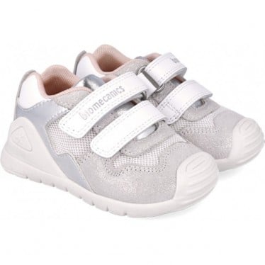 Deportivas para chica Biomecanics 252120 Urban BLANCO_PLATA_C313