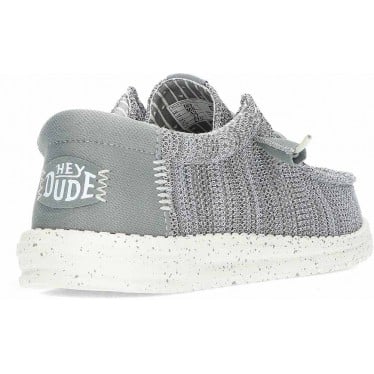 Zapatos para hombre HEYDUDE Wally Stretch Sox HD41898 GREY