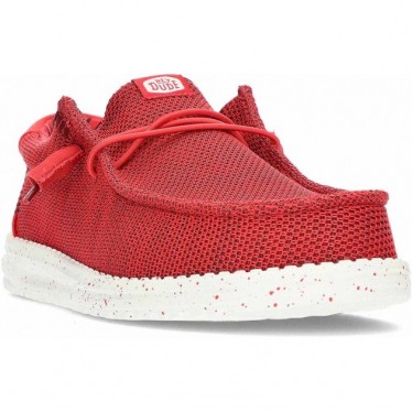 Zapatos para hombre HEYDUDE Wally Stretch Sox HD41898 RED