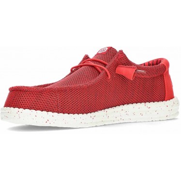 Zapatos para hombre HEYDUDE Wally Stretch Sox HD41898 RED