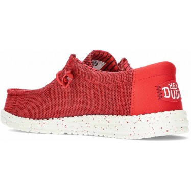 Zapatos para hombre HEYDUDE Wally Stretch Sox HD41898 RED