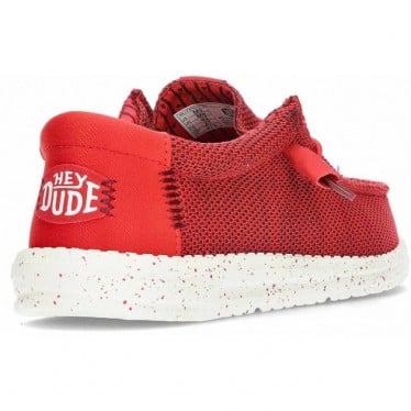 Zapatos para hombre HEYDUDE Wally Stretch Sox HD41898 RED
