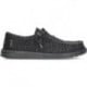 Zapatos para hombre HEYDUDE Wally Stretch Sox HD41898 BLACK
