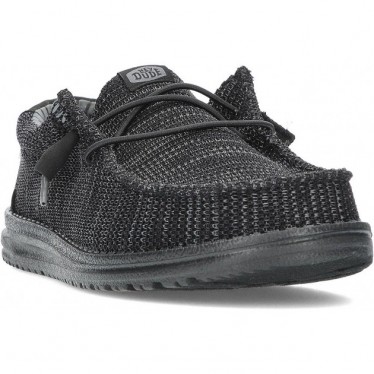 Zapatos para hombre HEYDUDE Wally Stretch Sox HD41898 BLACK