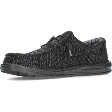 Zapatos para hombre HEYDUDE Wally Stretch Sox HD41898 BLACK