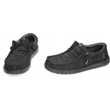 Zapatos para hombre HEYDUDE Wally Stretch Sox HD41898 BLACK