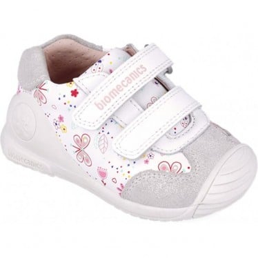 Deportiva para niña Biomecanics 252100 Estampado Mariposas BLANCO_B050