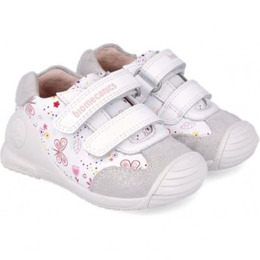 Deportiva para niña Biomecanics 252100 Estampado Mariposas BLANCO_B050