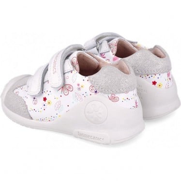 Deportiva para niña Biomecanics 252100 Estampado Mariposas BLANCO_B050