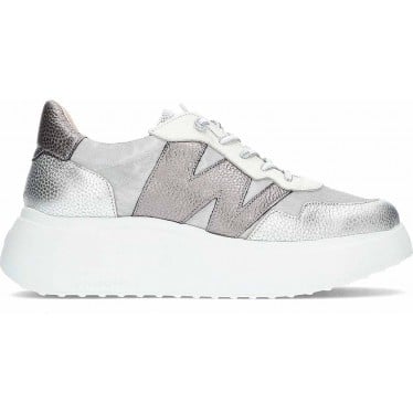 Zapatillas deportivas de mujer Wonders Zenit A-3622 PLATA